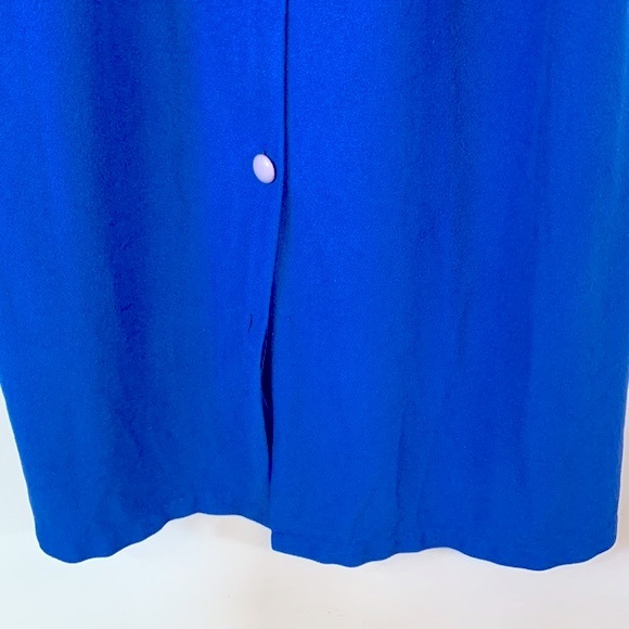 Amanda Stewart Woman Vintage Embroidered Women’s Size L Blue Button Up Robe - Picture 10 of 16